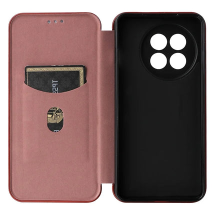 For OnePlus Ace 5 Pro 5G Case Carbon Fiber Texture Drop-Proof PU Leather Phone Cover