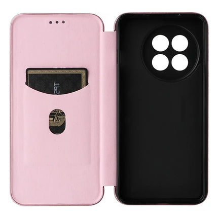 For OnePlus Ace 5 Pro 5G Case Carbon Fiber Texture Drop-Proof PU Leather Phone Cover