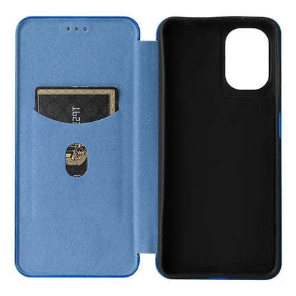 For Motorola Moto G05 4G / E15 4G Case Carbon Fiber Texture Drop-Proof PU Leather Phone Cover