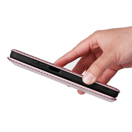 For Motorola Moto G05 4G / E15 4G Case Carbon Fiber Texture Drop-Proof PU Leather Phone Cover