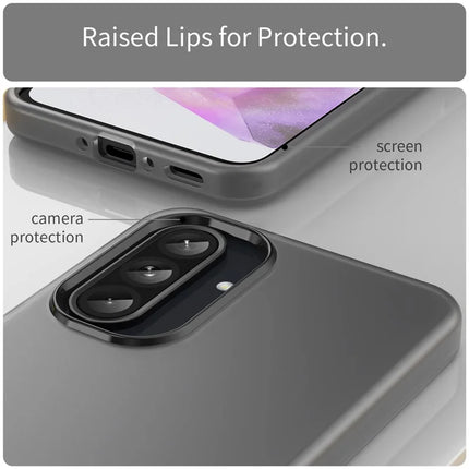 For Samsung Galaxy A36 5G / A56 5G Case TPU + PC Phone Back Cover Matte Translucent Design