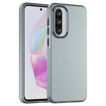 For Samsung Galaxy A36 5G / A56 5G Case TPU + PC Phone Back Cover Matte Translucent Design - Dark Blue