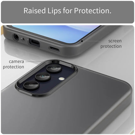 For Samsung Galaxy A15 4G / A15 5G Case TPU + PC Phone Back Cover Matte Translucent Design
