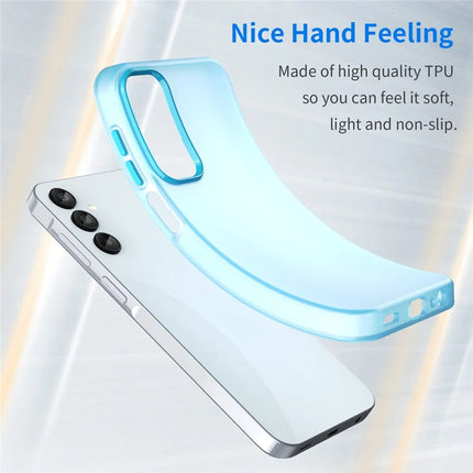 For Samsung Galaxy A15 4G / A15 5G Case TPU + PC Phone Back Cover Matte Translucent Design
