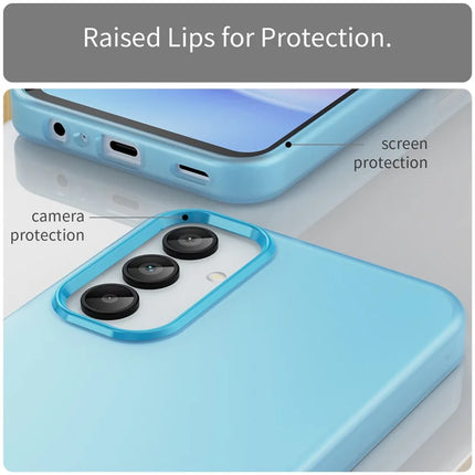 For Samsung Galaxy A15 4G / A15 5G Case TPU + PC Phone Back Cover Matte Translucent Design