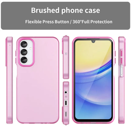 For Samsung Galaxy A15 4G / A15 5G Case TPU + PC Phone Back Cover Matte Translucent Design