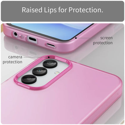 For Samsung Galaxy A15 4G / A15 5G Case TPU + PC Phone Back Cover Matte Translucent Design