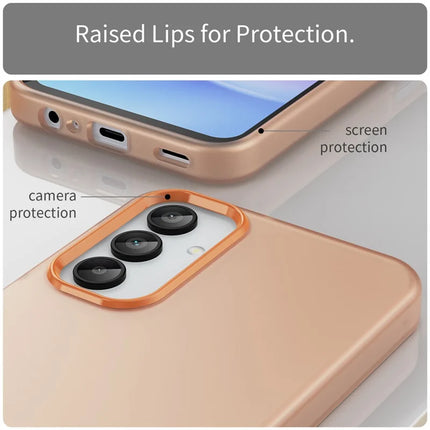 For Samsung Galaxy A15 4G / A15 5G Case TPU + PC Phone Back Cover Matte Translucent Design