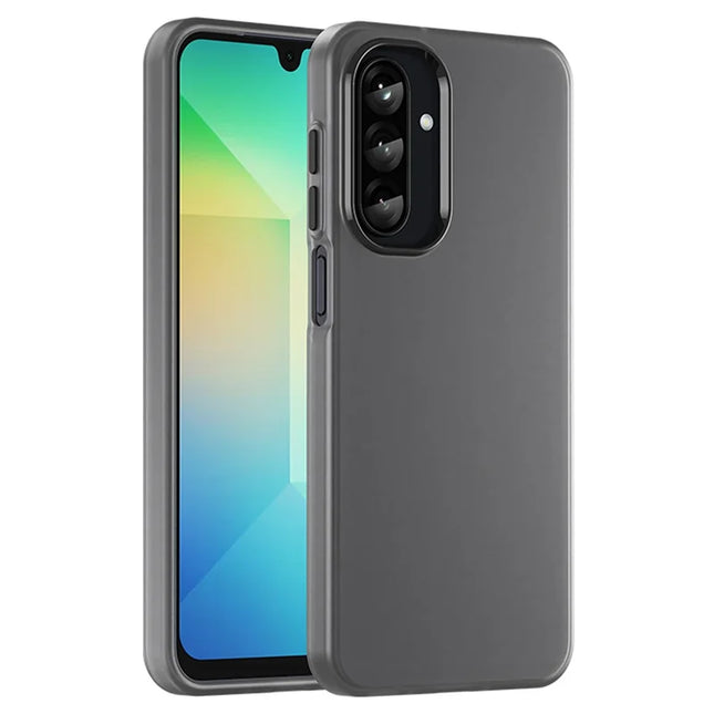 For Samsung Galaxy A26 5G Case TPU + PC Phone Back Cover Matte Translucent Design - Black