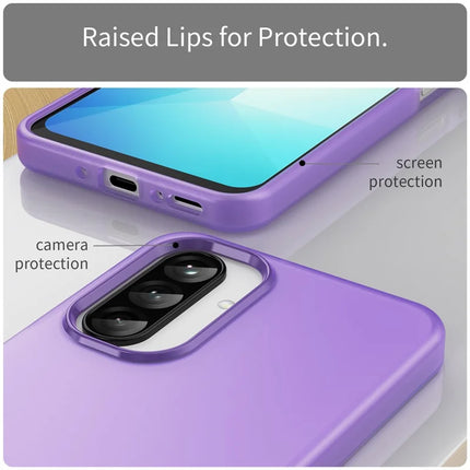 For Samsung Galaxy A26 5G Case TPU + PC Phone Back Cover Matte Translucent Design