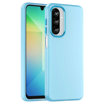 For Samsung Galaxy A26 5G Case TPU + PC Phone Back Cover Matte Translucent Design - Blue