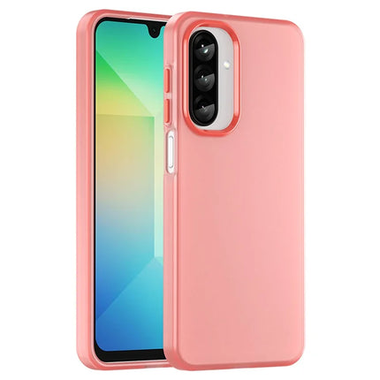 For Samsung Galaxy A26 5G Case TPU + PC Phone Back Cover Matte Translucent Design - Red