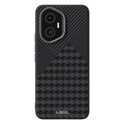 ABEEL For Honor 300 Case Compatible with MagSafe Micro-Embossing PC TPU Aluminum Alloy Leather Phone Cover