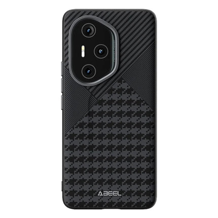 ABEEL For Honor 300 Pro Case Compatible with MagSafe Micro-Embossing PC TPU Aluminum Alloy Leather Phone Cover