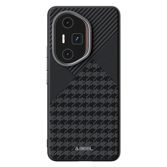 ABEEL For Honor 300 Ultra Case Compatible with MagSafe Micro-Embossing PC TPU Aluminum Alloy Leather Phone Cover