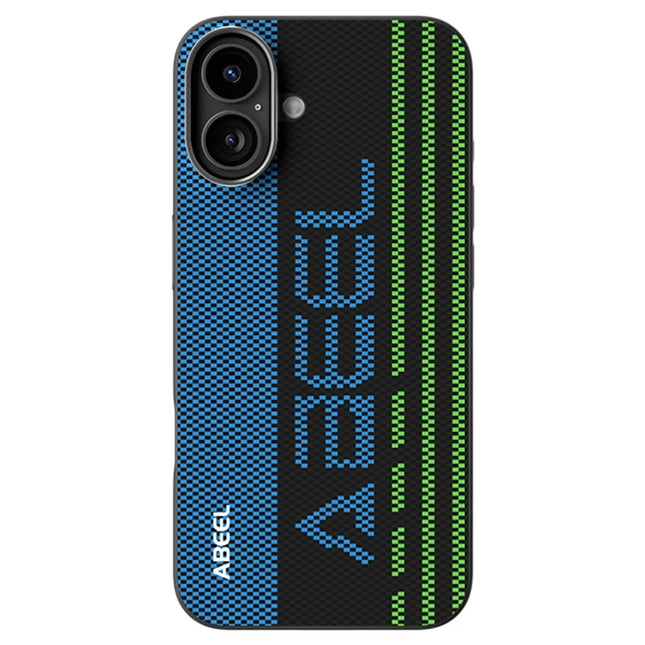 ABEEL For iPhone 16 Case Compatible with MagSafe Printed PC TPU Aluminum Alloy Leather Phone Cover - Outstanding No. 1