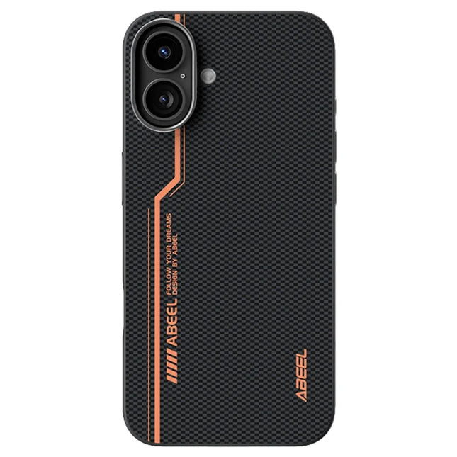 ABEEL For iPhone 16 Case Compatible with MagSafe Printed PC TPU Aluminum Alloy Leather Phone Cover - Outstanding No. 2