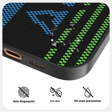 ABEEL For iPhone 16 Plus Case Compatible with MagSafe Printed PC TPU Aluminum Alloy Leather Phone Cover