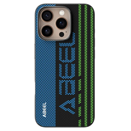 ABEEL For iPhone 16 Pro Case Compatible with MagSafe Printed PC TPU Aluminum Alloy Leather Phone Cover - Outstanding No. 1