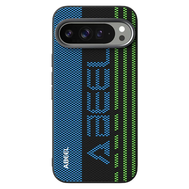 ABEEL For Google Pixel 9 Pro XL Case Compatible with MagSafe Printed PC TPU Aluminum Alloy Leather Phone Cover - Outstanding No. 1
