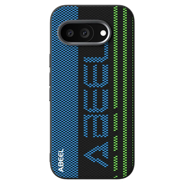 ABEEL For Google Pixel 9a Case Compatible with MagSafe Printed PC TPU Aluminum Alloy Leather Phone Cover - Outstanding No. 1