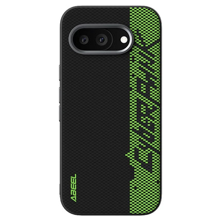 ABEEL For Google Pixel 9a Case Compatible with MagSafe Printed PC TPU Aluminum Alloy Leather Phone Cover - Outstanding No. 3