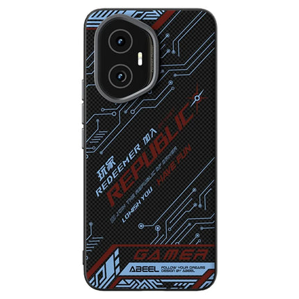 ABEEL For Honor 300 Case Compatible with MagSafe Printed PC TPU Aluminum Alloy Leather Phone Cover - Outstanding No. 4