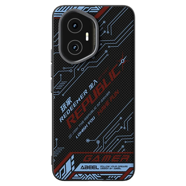 ABEEL For Honor 300 Case Compatible with MagSafe Printed PC TPU Aluminum Alloy Leather Phone Cover - Outstanding No. 4