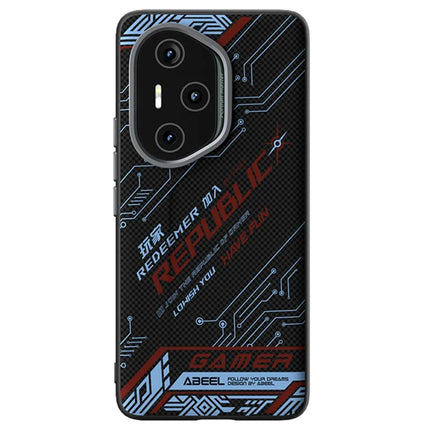 ABEEL For Honor 300 Pro Case Compatible with MagSafe Printed PC TPU Aluminum Alloy Leather Phone Cover - Outstanding No. 4