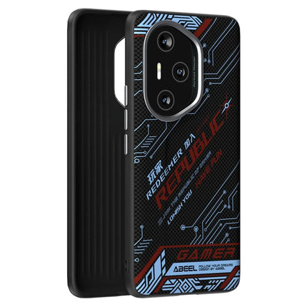 ABEEL For Honor 300 Pro Case Compatible with MagSafe Printed PC TPU Aluminum Alloy Leather Phone Cover