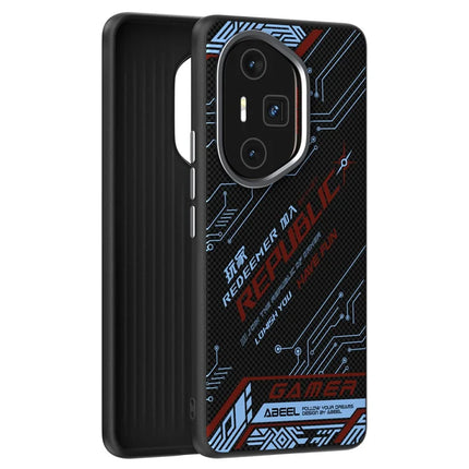 ABEEL For Honor 300 Ultra Case Compatible with MagSafe Printed PC TPU Aluminum Alloy Leather Phone Cover