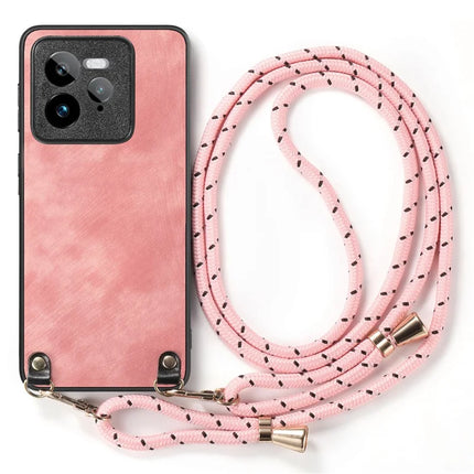 For Realme GT 7 Pro 5G Retro Leather Phone Back Cover with Adjustable Strap