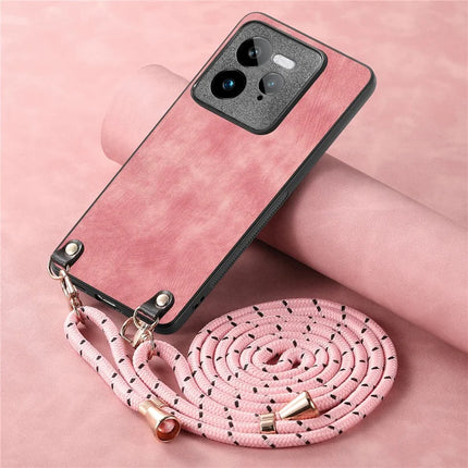 For Realme GT 7 Pro 5G Retro Leather Phone Back Cover with Adjustable Strap