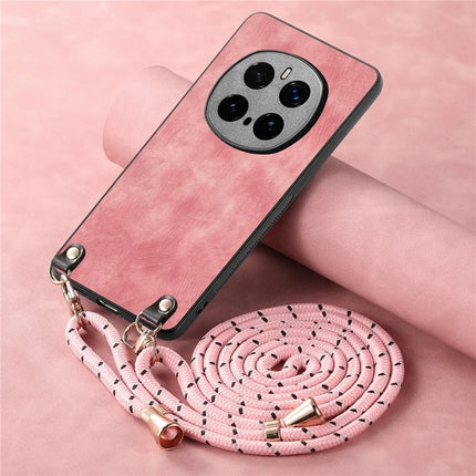 For Honor Magic7 Pro 5G Retro Leather Phone Back Cover with Adjustable Strap