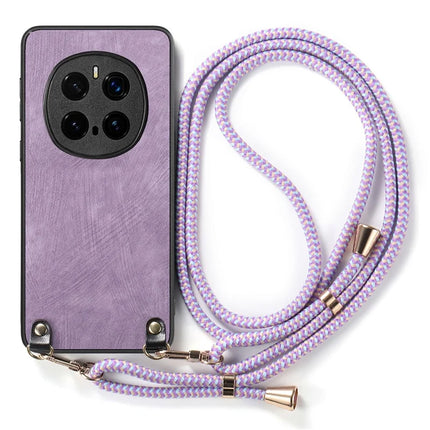 For Honor Magic7 Pro 5G Retro Leather Phone Back Cover with Adjustable Strap