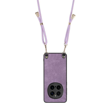 For Honor Magic7 Pro 5G Retro Leather Phone Back Cover with Adjustable Strap