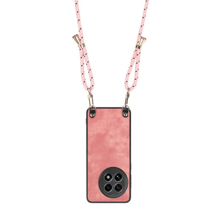 For OnePlus Ace 5 5G Retro Leather Phone Back Cover with Adjustable Strap