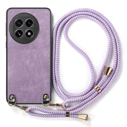 For OnePlus Ace 5 5G Retro Leather Phone Back Cover with Adjustable Strap