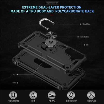 For Samsung Galaxy A56 5G Case PC + TPU Phone Cover with Kickstand