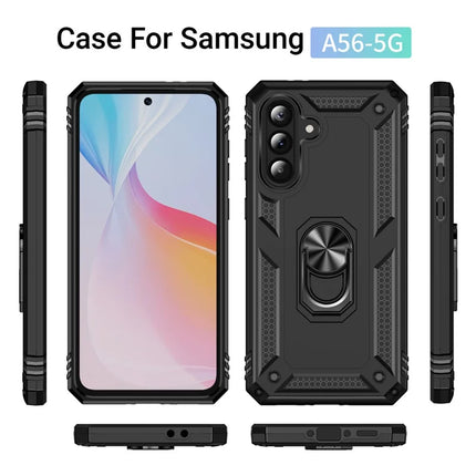 For Samsung Galaxy A56 5G Case PC + TPU Phone Cover with Kickstand