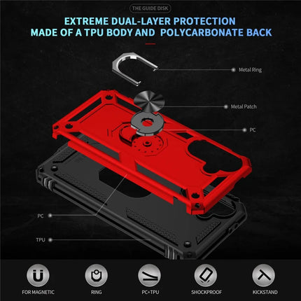 For Samsung Galaxy A56 5G Case PC + TPU Phone Cover with Kickstand