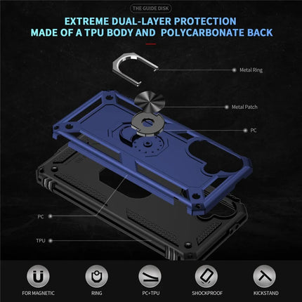 For Samsung Galaxy A56 5G Case PC + TPU Phone Cover with Kickstand