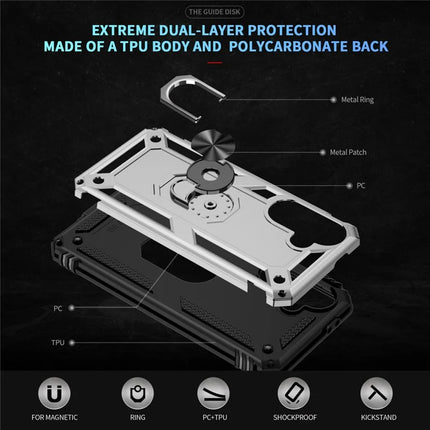 For Samsung Galaxy A56 5G Case PC + TPU Phone Cover with Kickstand