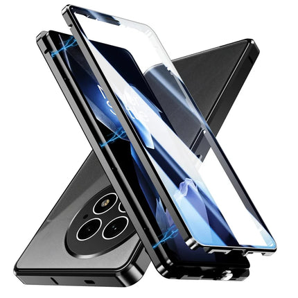 For OnePlus 13 Case Double Sides Tempered Glass Full Protection Phone Cover with Magnetic Metal Frame