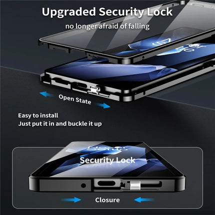 For OnePlus 13 Case Double Sides Tempered Glass Full Protection Phone Cover with Magnetic Metal Frame