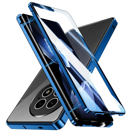 For OnePlus 13 Case Double Sides Tempered Glass Full Protection Phone Cover with Magnetic Metal Frame