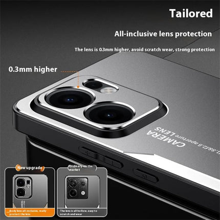 For Oppo Reno13 F 4G Phone Case Aluminium Alloy TPU PC Back Cover