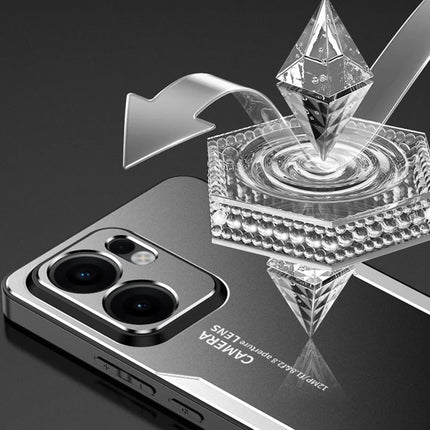 For Oppo Reno13 F 4G Phone Case Aluminium Alloy TPU PC Back Cover