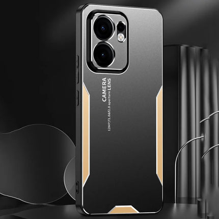 For Oppo Reno13 F 4G Phone Case Aluminium Alloy TPU PC Back Cover