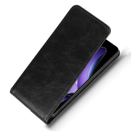 For Oppo Reno13 F 5G Case with Card Slot Magnetic Vertical Flip Leather Phone Cover